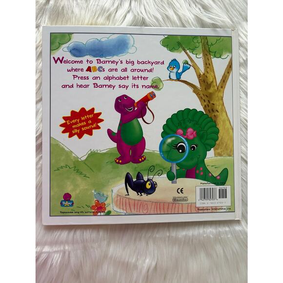 Vintage Barney BACKYARD ABC (PLAY-A-SOUND) By Chris Sharp - Hardcover 1998 - Picture 4 of 5